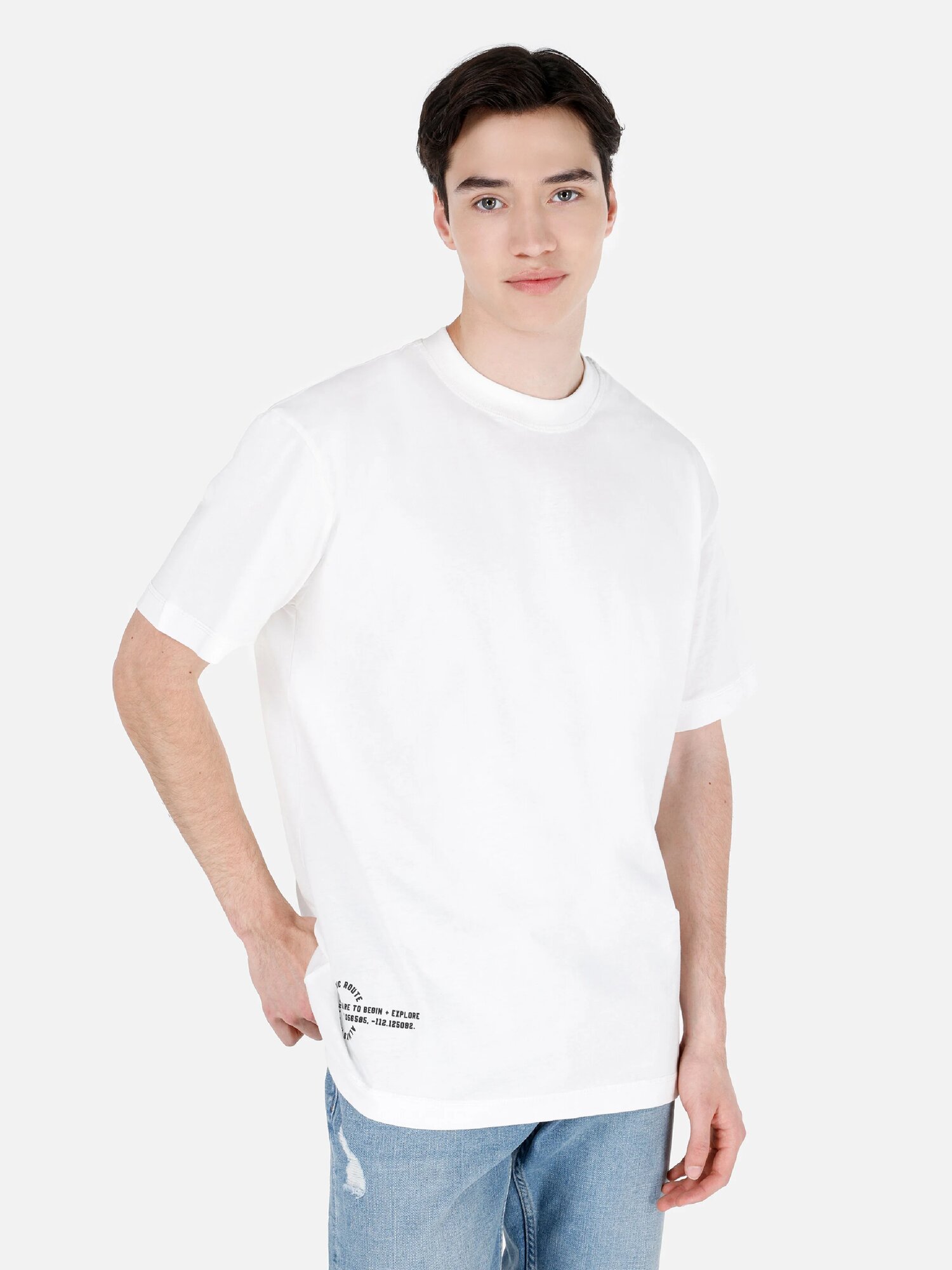 Футболка COLIN'S Comfort Fit, размер M, белый