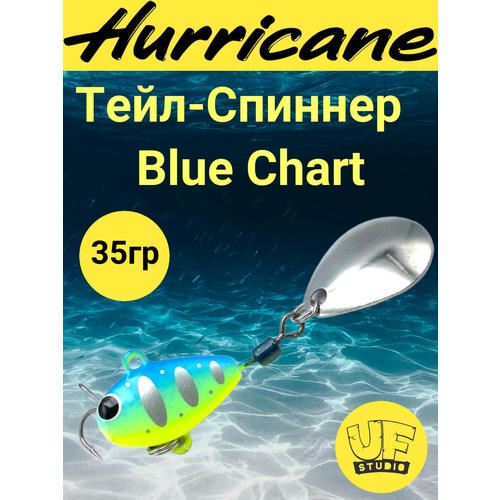 Тейл-Спиннер Uf-Studio HURRICANE Blue Chart 35g