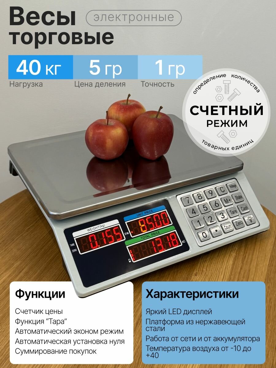 Торговые весы LineHaus 40кг Lh-7741