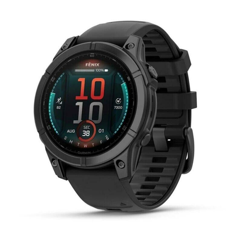 Умные часы Garmin Fenix E, 47mm, Amoled (010-03025-01), Slate Gray/Black