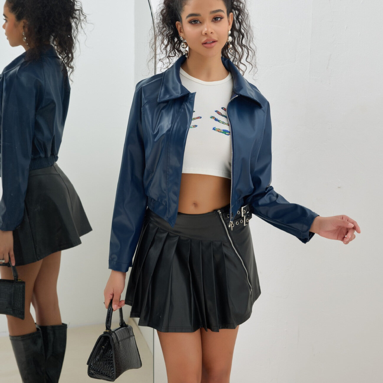 Куртка кожаная