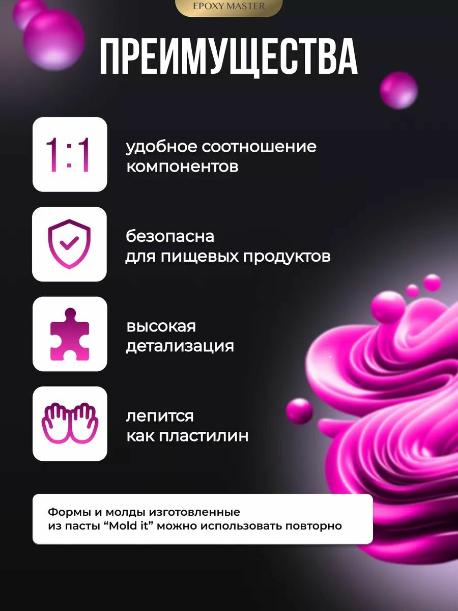 Mold it! - паста для создания силиконовых форм, 200г — фото 1