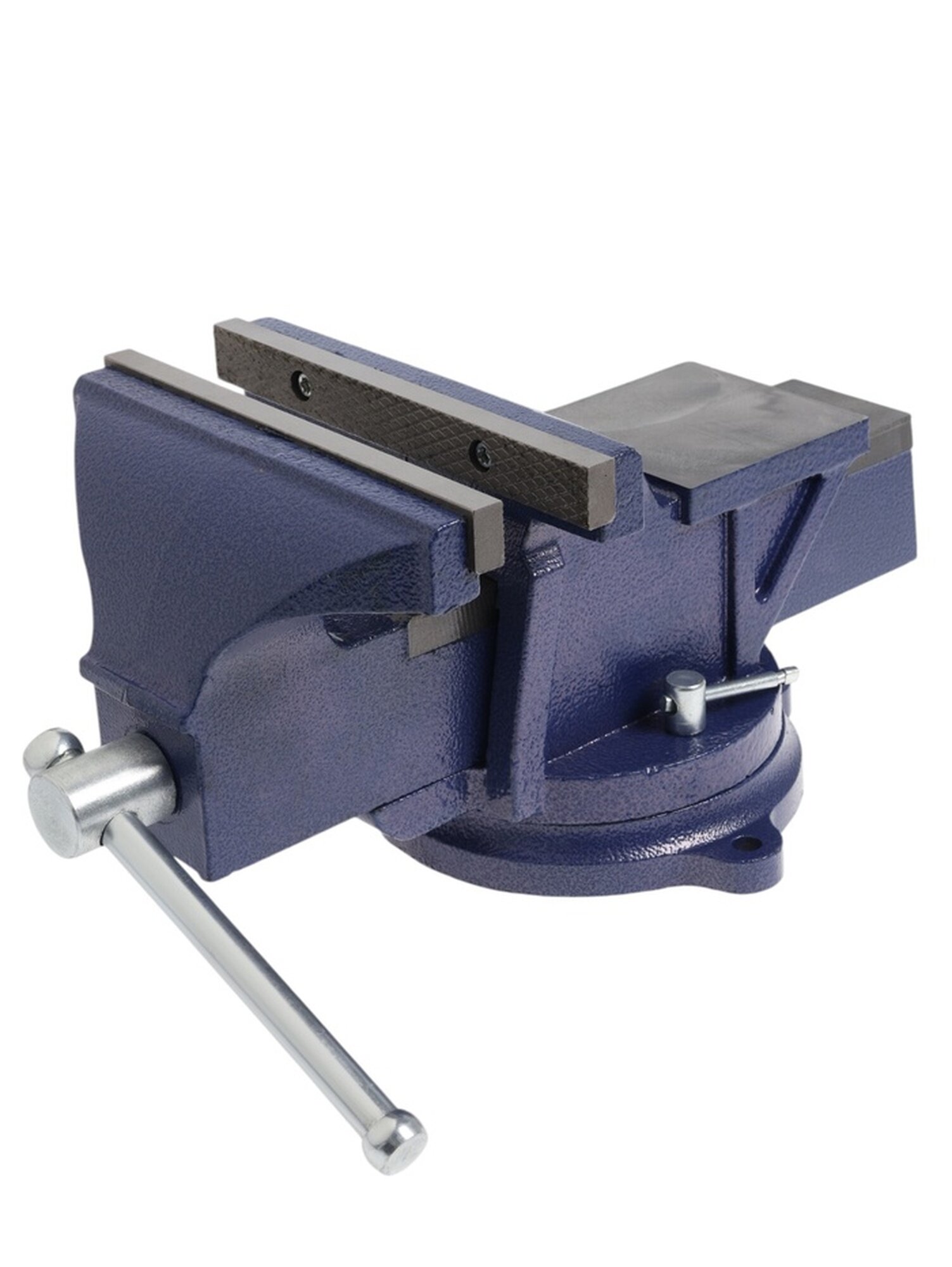 Тиски слесарные поворотные тундра с наковальней высокопрочный чугун ВЧ-40 200 мм