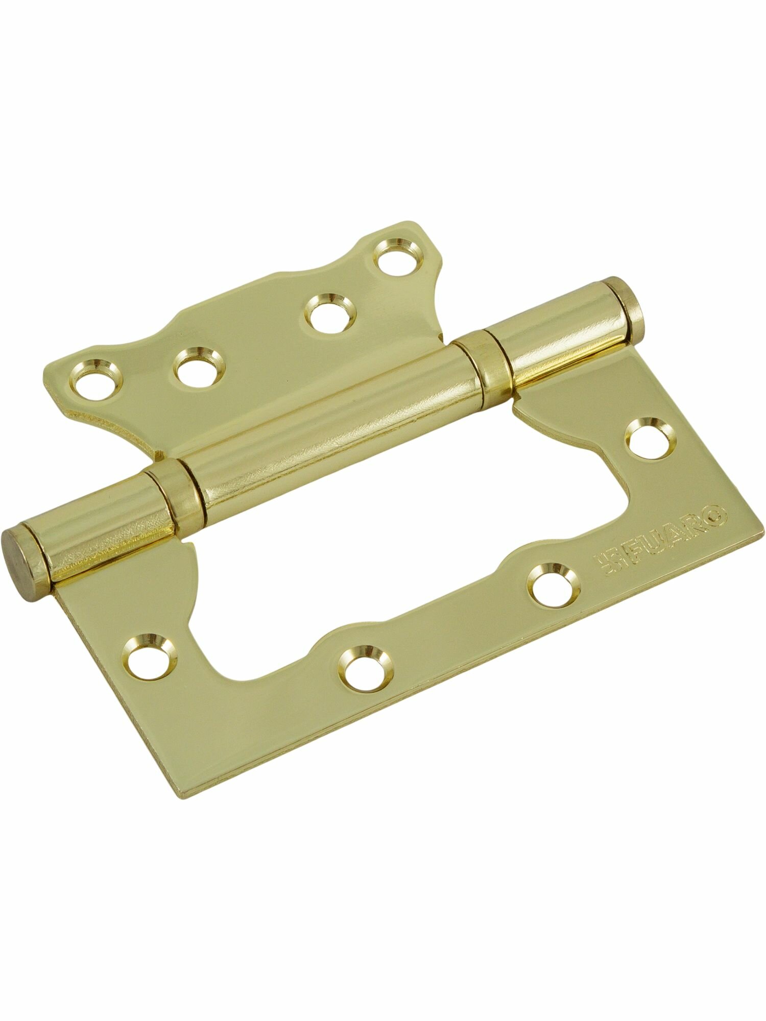 Петля без врезки N100500/2BB-PB/BL 100x75x2.5 мм сталь цвет золото