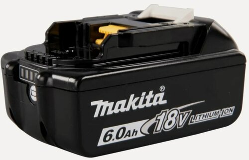 Изображение товара Аккумуляторная батарея Makita LXT BL1860B 18 В, 6Ач, Li-Ion, слайдер