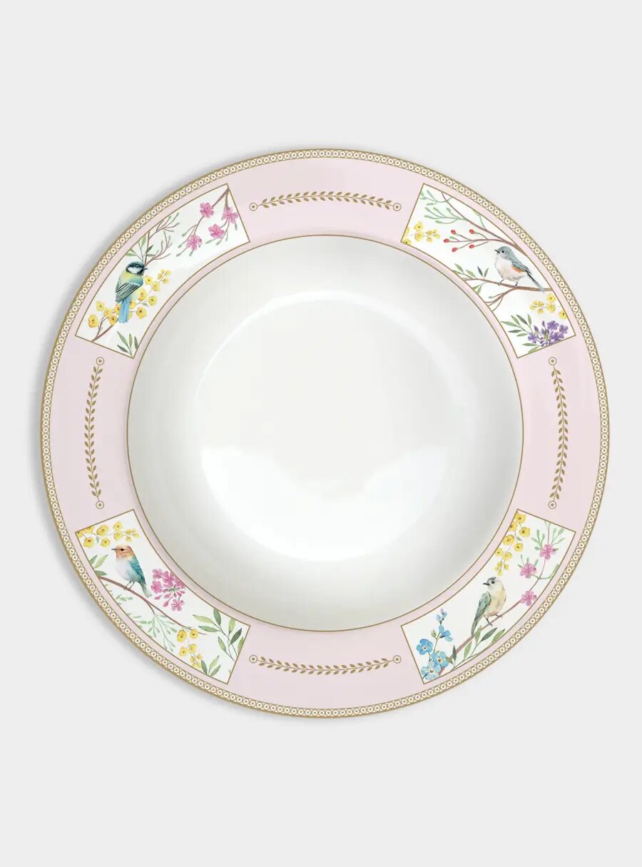 Тарелка суповая, 21,5 см, Пение птиц