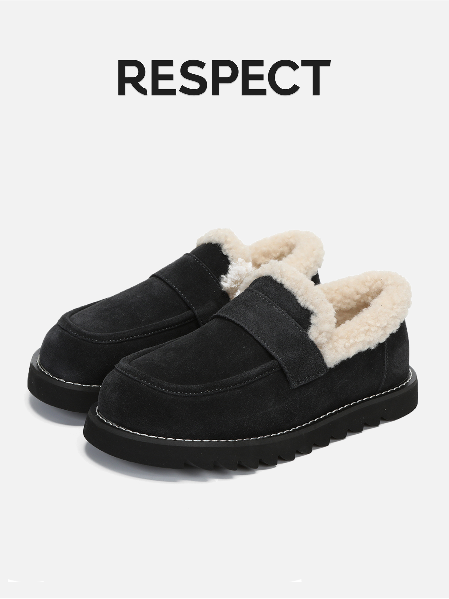 Лоферы Respect, размер 38, серый