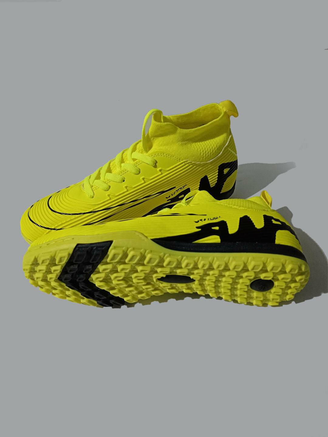 Бутсы  Football Boots (MG), размер 34-45, yellow-green/black — фото 1