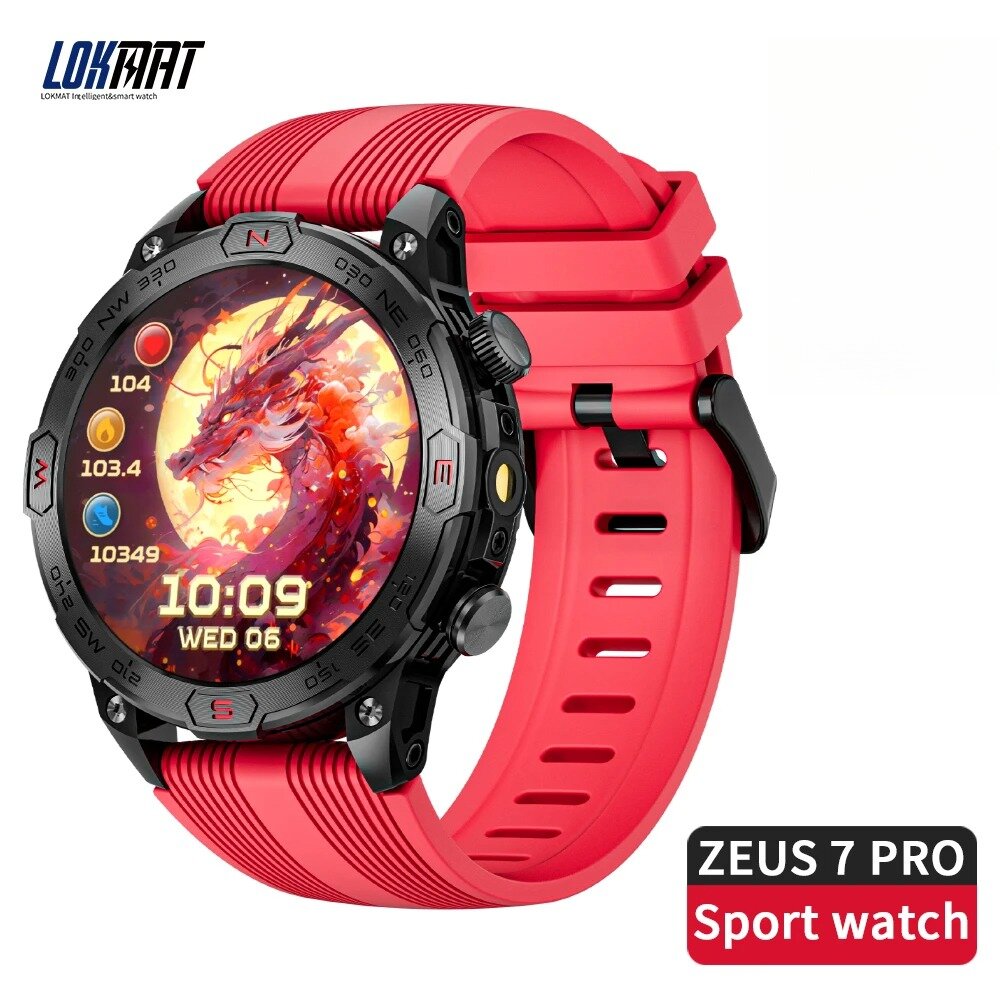 LOKMAT ZEUS 7 Pro Sport Smart Watch Водонепроницаемые Уличные Умные Часы С Amoled-экраном
