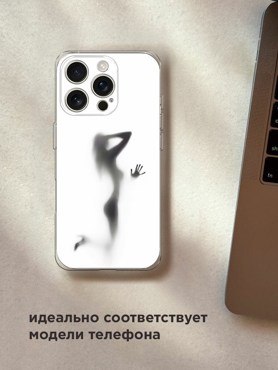 Чехол на Apple iPhone 16 Pro / Айфон 16 Про с принтом "Стекло в душе" — фото 1