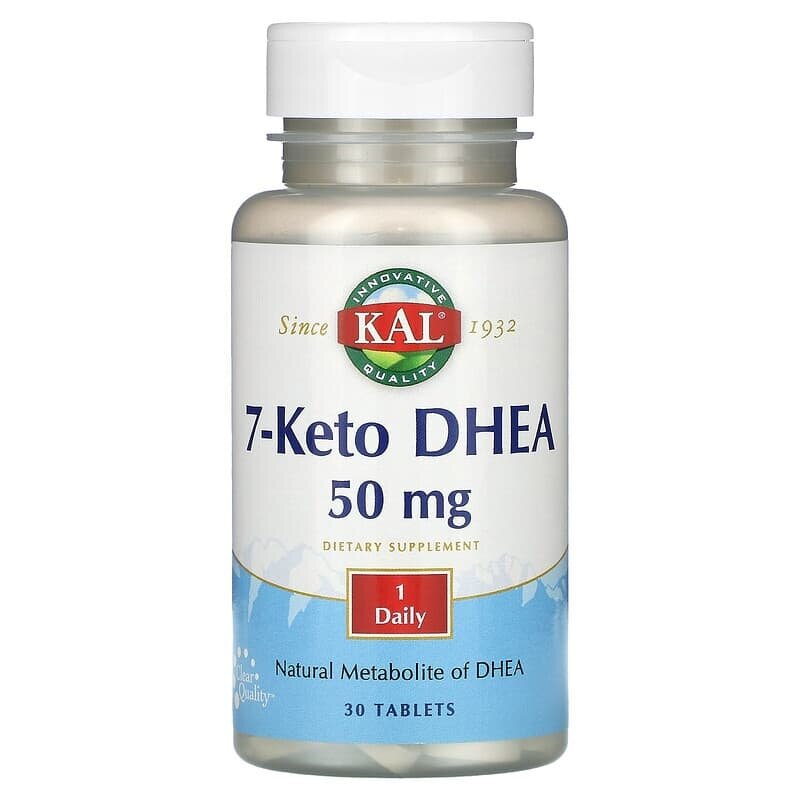 7-Keto DHEA 50 мг Kal N30 для поддержки обмена веществ и энергии