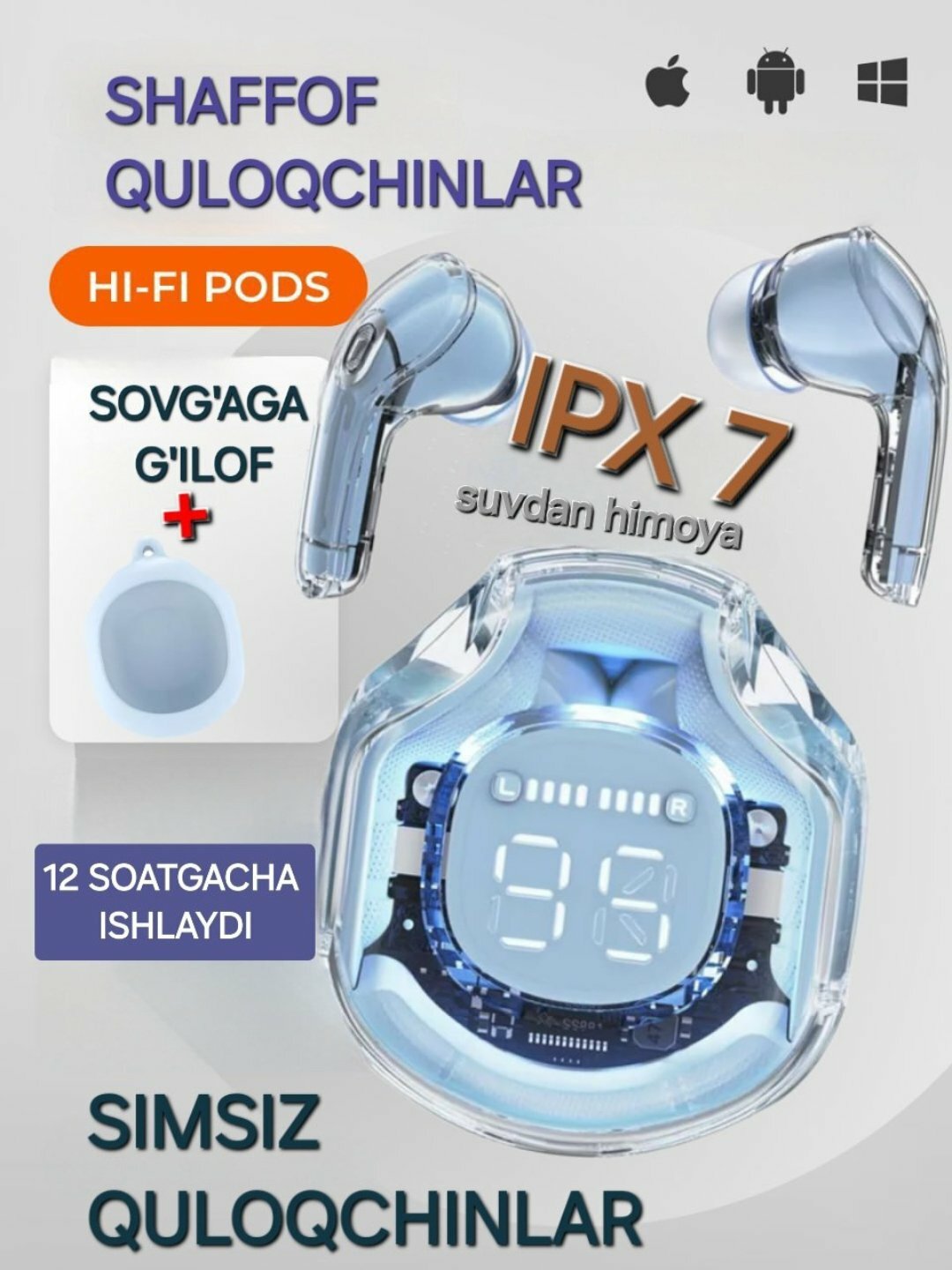 Беспроводные наушники, Air39, для iOS и Android, и для Windows, airpods