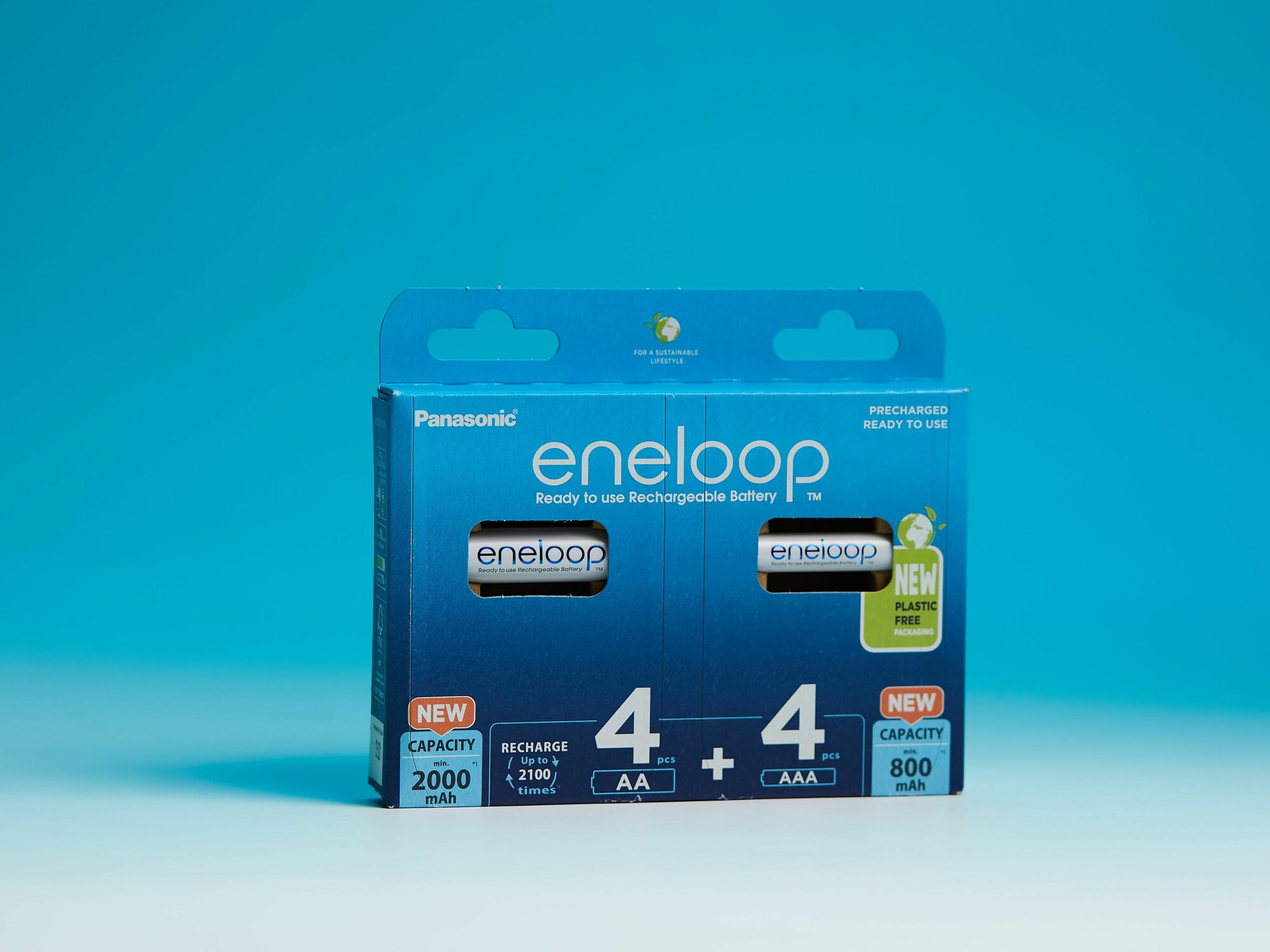 Аккумуляторы Panasonic Eneloop BK-KJMCDE44E AA 2000+AAA 800 (4+4)шт — фото 1