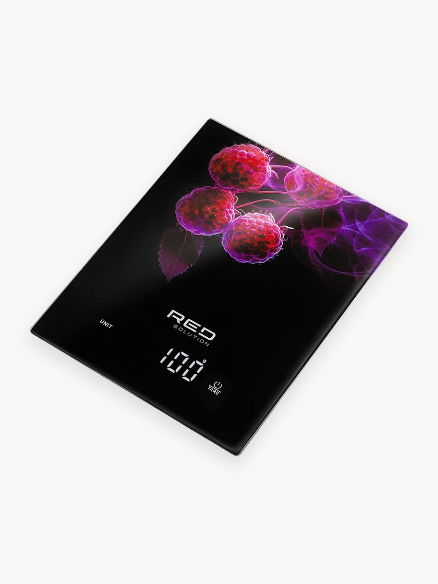 Весы кухонные RED SOLUTION "S728", электронные, сенсорное управление, черно-фиолетовые