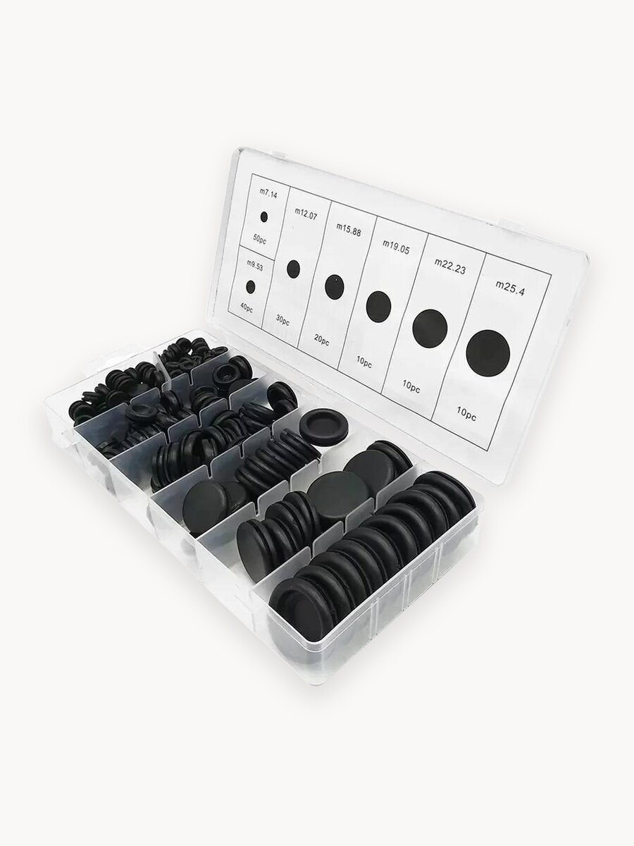 Резиновые уплотнительные заглушки набор 170 шт./Заглушки днища кузова резиновые