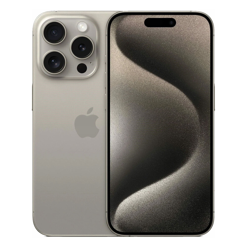 Смартфон Apple iPhone 15 Pro 256 ГБ, Dual: nano SIM + eSIM, Титановый (без RuStore)