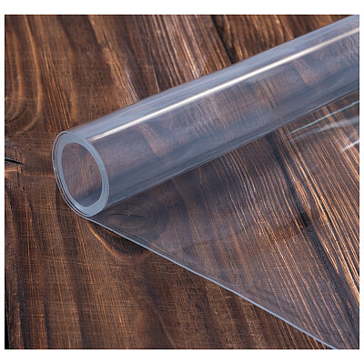 Скатерть прозрачная(гибкое стекло) из ПВХ , размер 80*120 см. толщина 0,5 мм