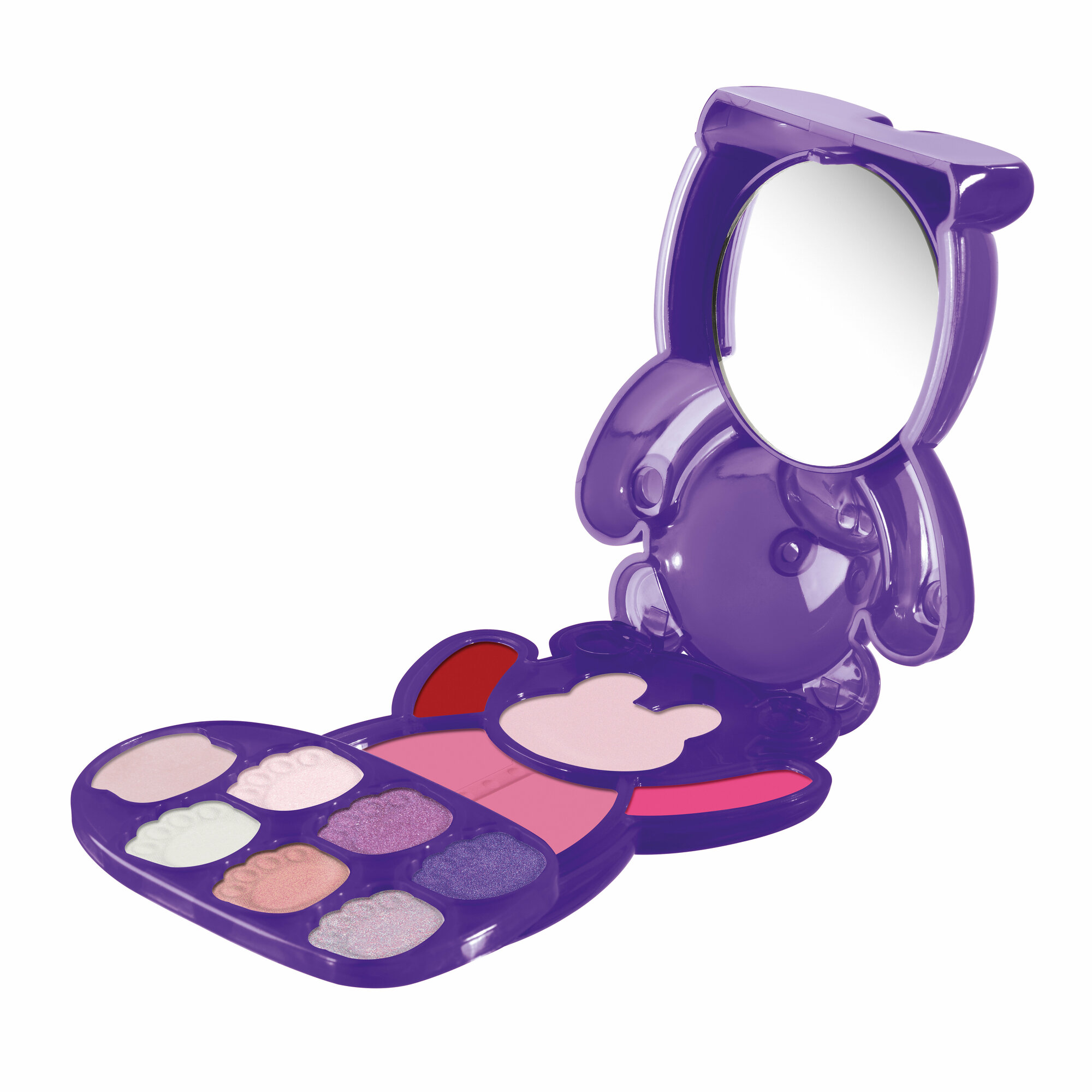 Pupa Палетка для макияжа лица, глаз и губ HAPPY BEAR №001 Розовые и фиолетовые оттенки
