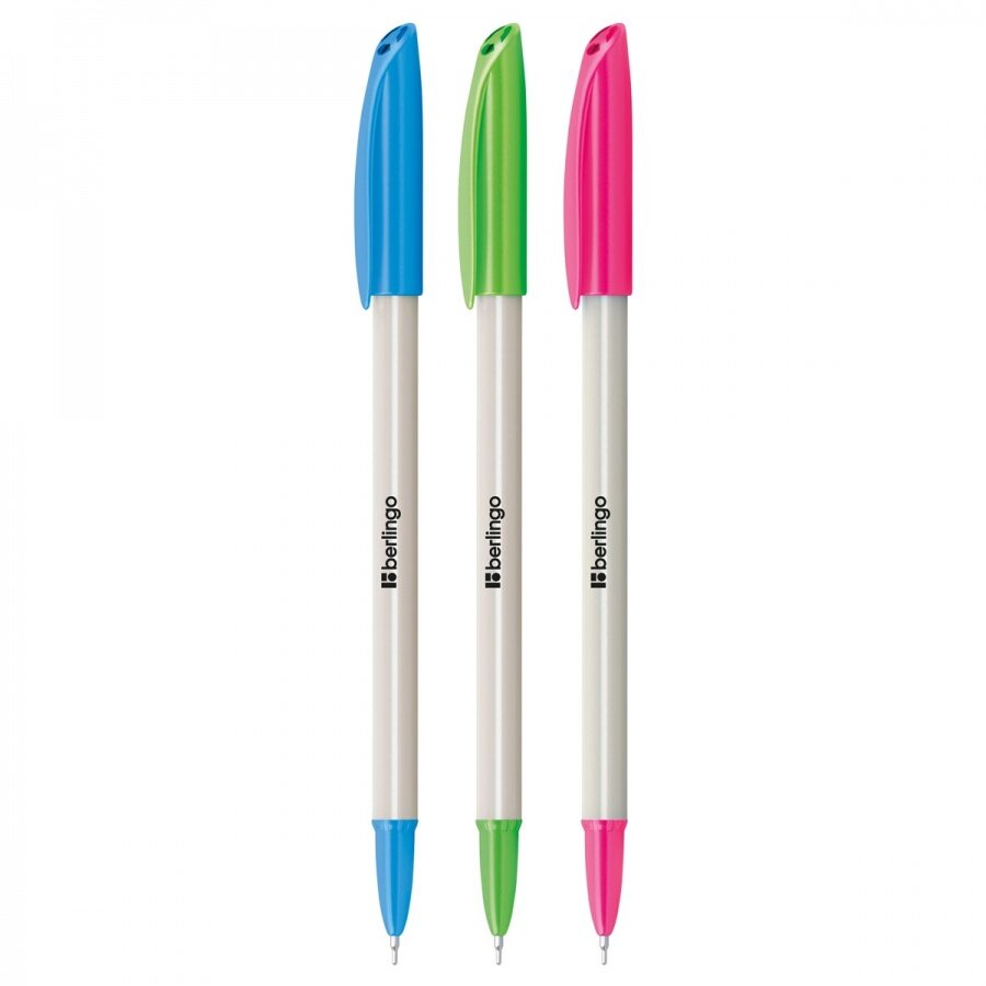 Ручка шариковая Berlingo Perlamutik (0.3мм, синий цвет чернил) 50шт. (CBp_70742)