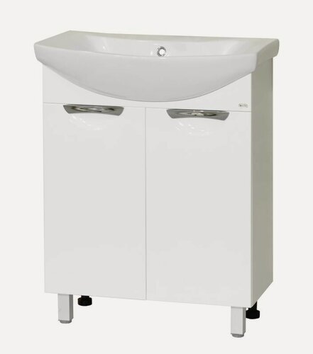 Изображение товара Тумба с раковиной Misty Лаванда - 65, RAL9010 белая, напольная