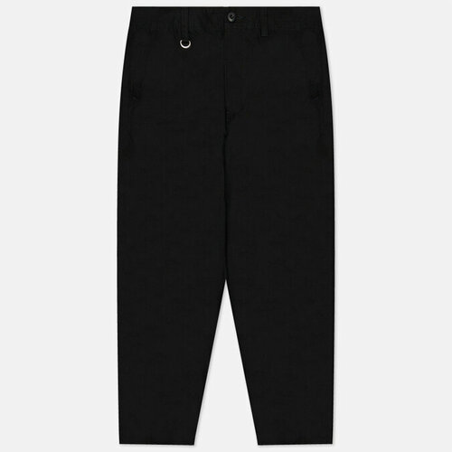 Брюки Uniform Experiment rip stop tapered utility, прямой силуэт, размер xl, черный