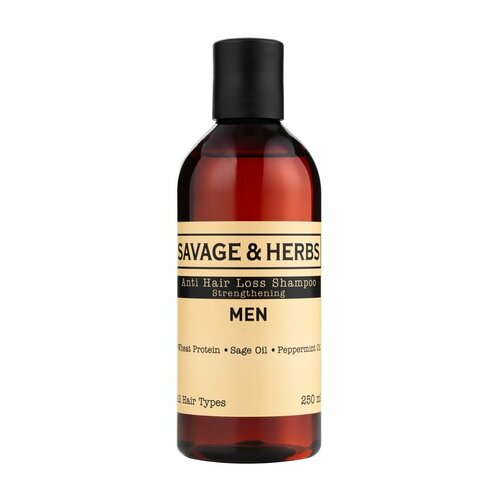 Укрепляющий шампунь против выпадения волос SavageHerbs Anti Hair Loss Shampoo Strengthening 1515₽