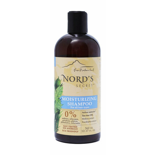 Увлажняющий шампунь для волос с маслом чайного дерева Nord s Secret Moisturizing Shampoo Melissa and Tea Tree Oil 1388₽