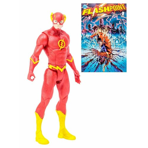 Фигурка Флэш с комиксом McFarlane DC Direct The Flash Flashpoint 7,5см