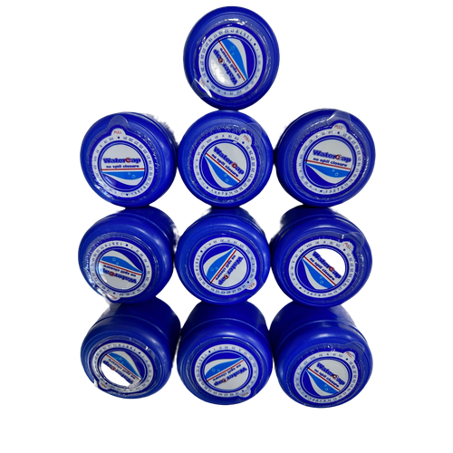 Пробка (крышка) для ПЭТ бутылей 19 л трехкомпонентная синяя (комплект 10 шт)
