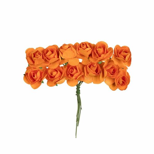 Декоративные цветы Mr.Painter 6х12 шт, 11, Оранжевое настроение, (оранжевый) (PFE-15)