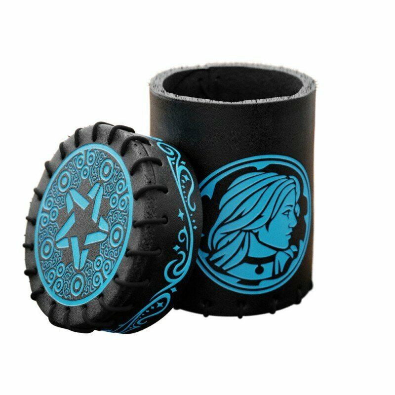 Стакан для кубиков The Witcher Dice Cup. Geralt Sword of Destiny, кожаный Q-Workshop - фото №1