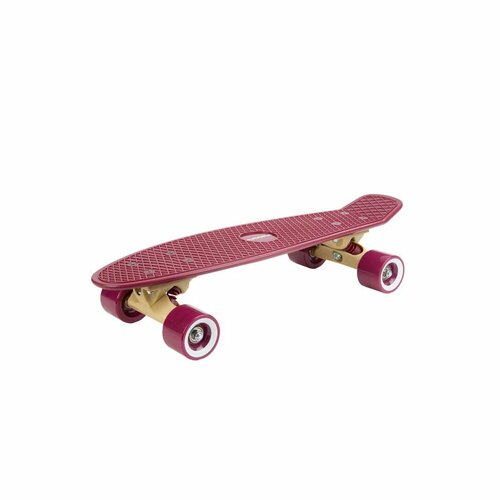 Скейтборд HUDORA Retro Board Curve, бордовый 12153 лонгборд hudora retro iceglow 27 голубой 12144