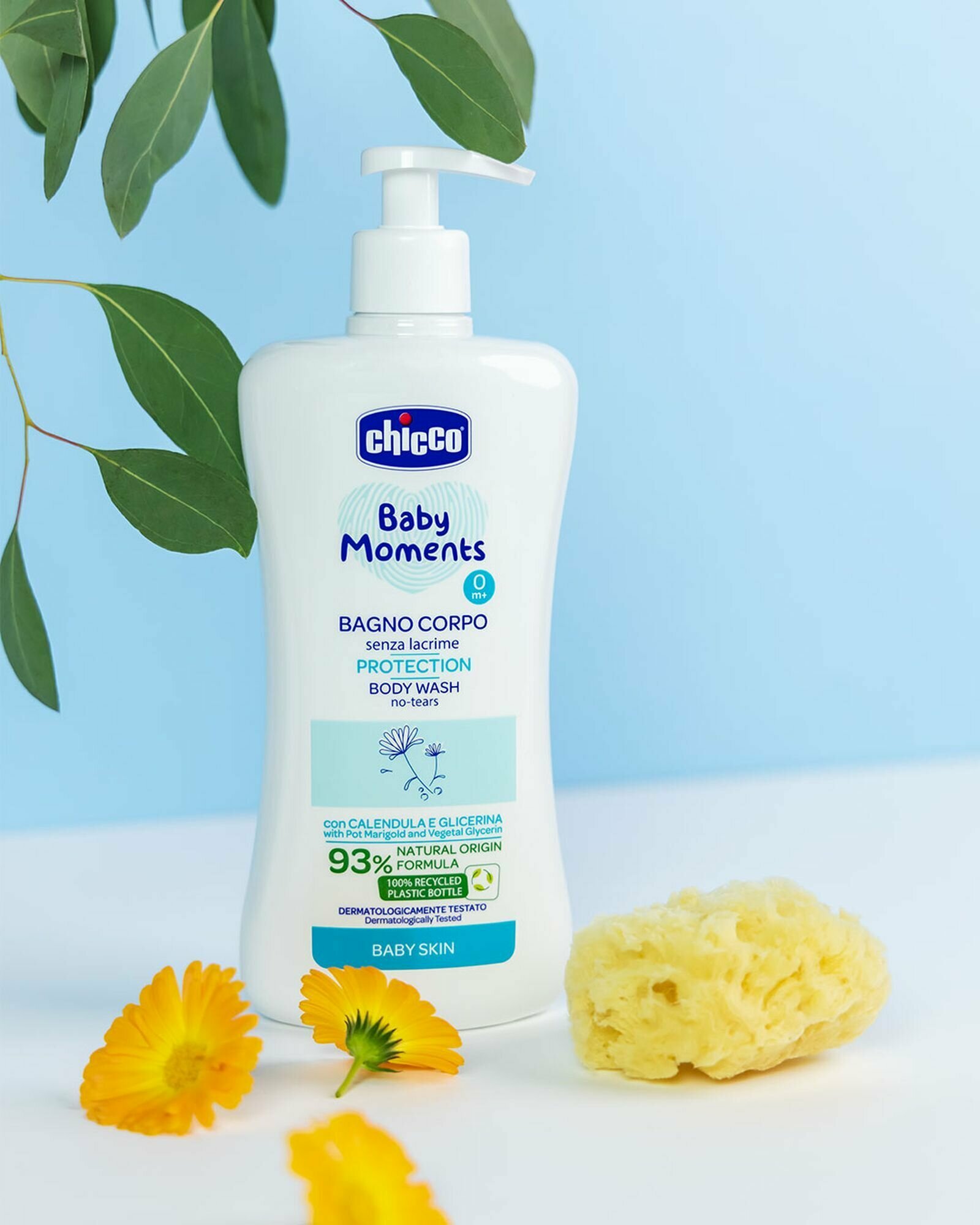 Изображение Пена для ванны Baby Moments, "без слёз", с календулой, 0 мес+, 500 мл