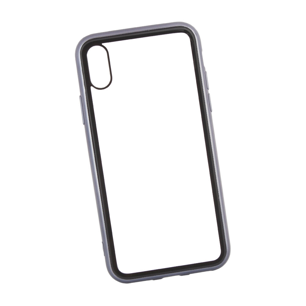 Чехол для смартфона Apple iPhone X XS Remax Shield Series Case прозрачное стеко с рамкой черный