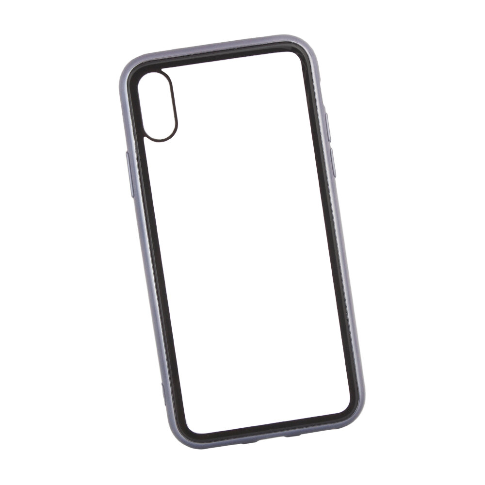 фото Чехол для смартфона Apple iPhone X, XS Remax Shield Series Case прозрачное стеко с рамкой, черный