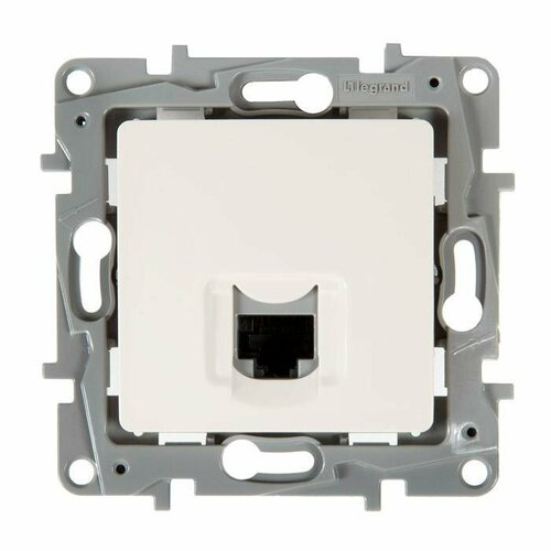 672341 Розетка компьютерная Legrand RJ45 категория 5 UTP бежевая (672341) ETIKA