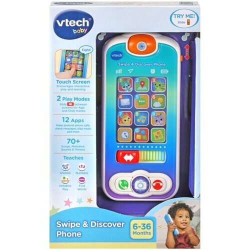 Музыкальная игрушка Vtech 80-537626 Телефон Листай и изучай