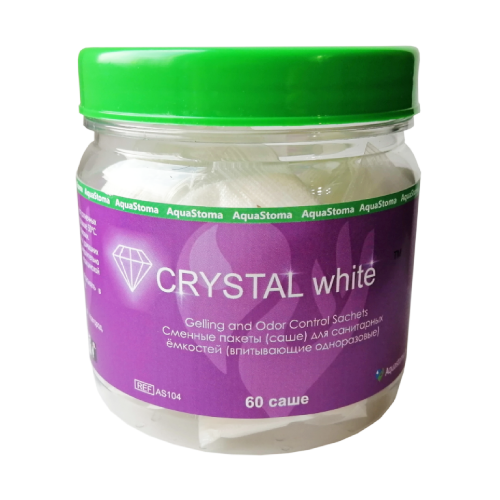 Crystal White / Кристал Вайт - саше абсорбирующее для калоприемников, 60 шт.