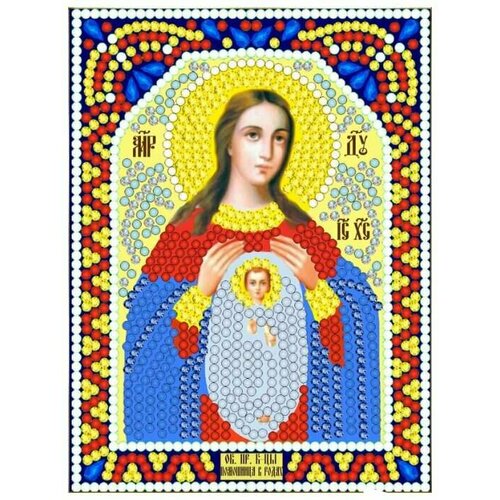 Алмазная мозаика икона Богородица Помошница в родах