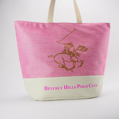 Сумка шоппер Beverly Hills Polo Club, розовый сумка beverly hills polo club черный