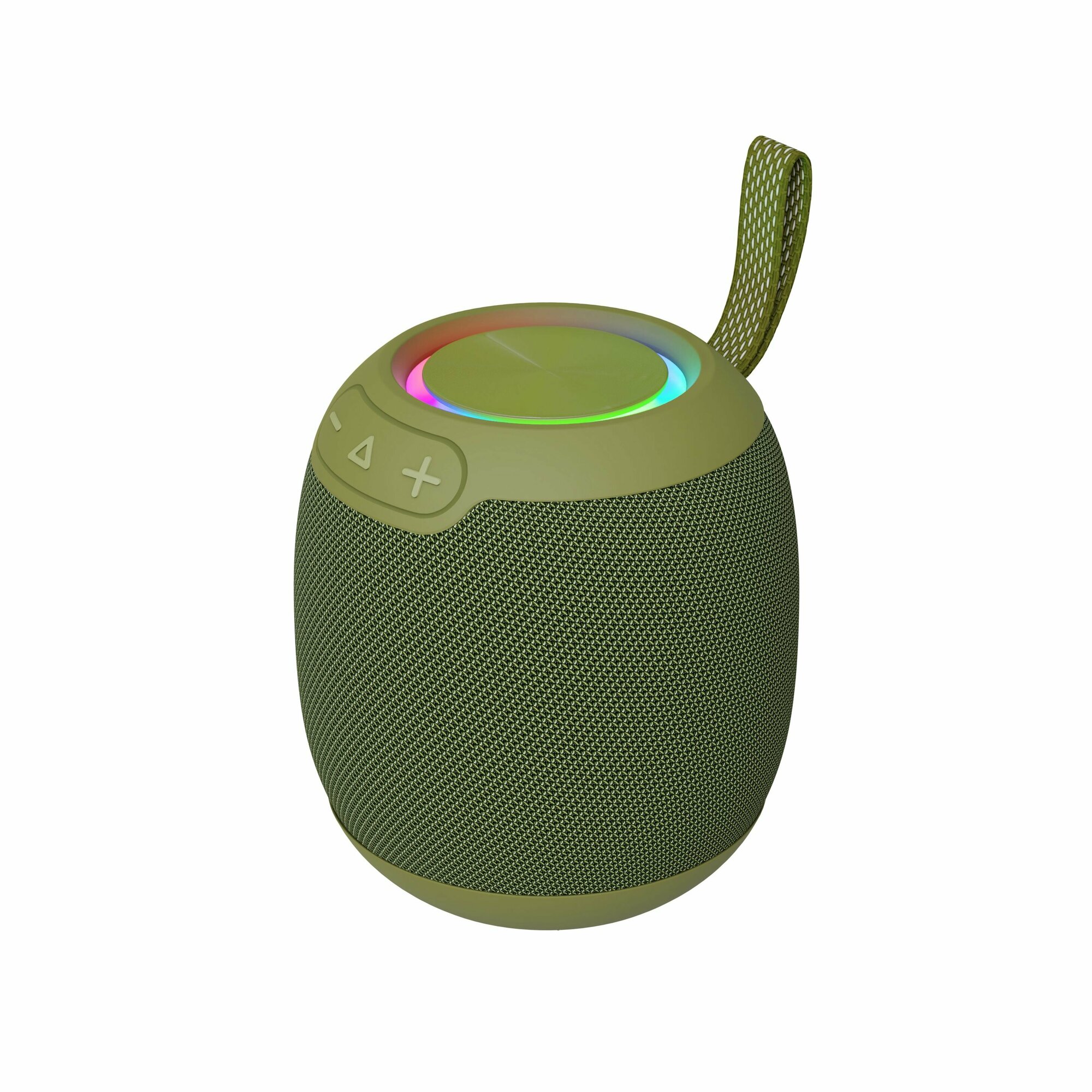 Портативная акустика Lyambda Bluetooth 5.3, светодиодной подсветкой, 8Вт, оливковый - фото №1