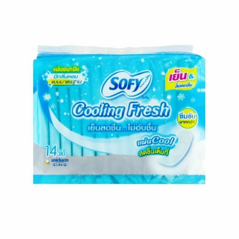 Ежедневные прокладки с охлаждающим эффектом Sofy Cooling Fresh Pantyliner slim