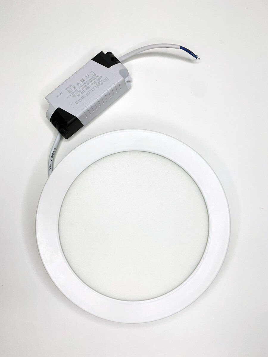 702R-12W-3000K-Wh Светильник светодиодный накладной круглый белый - фотография № 6