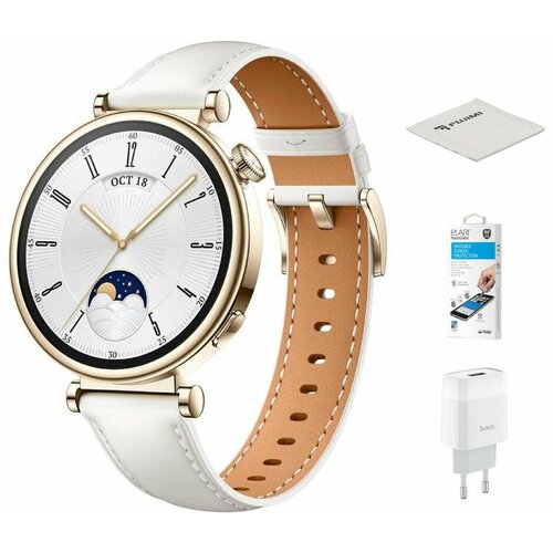 Умные часы Huawei Watch GT 4 White 55020BHX ! умные часы huawei gt 3 mil b19 32 мм золотистый