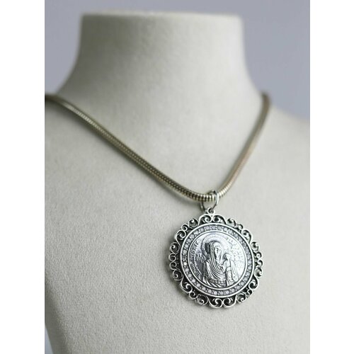 Подвеска БРЮС, серебро, 925 проба, фианит, серебристый