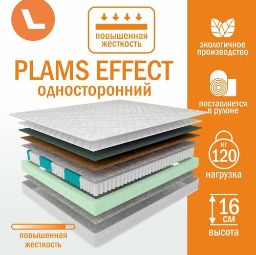 Матрас пружинный Plams Effect 90х190 односторонний