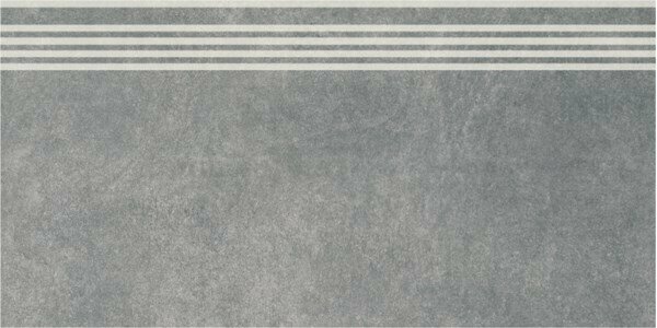 Плитка из керамогранита KERAMA MARAZZI SG614620R/GR Королевская дорога серый темный обрезной Ступень 30x30 (цена за 1 шт)