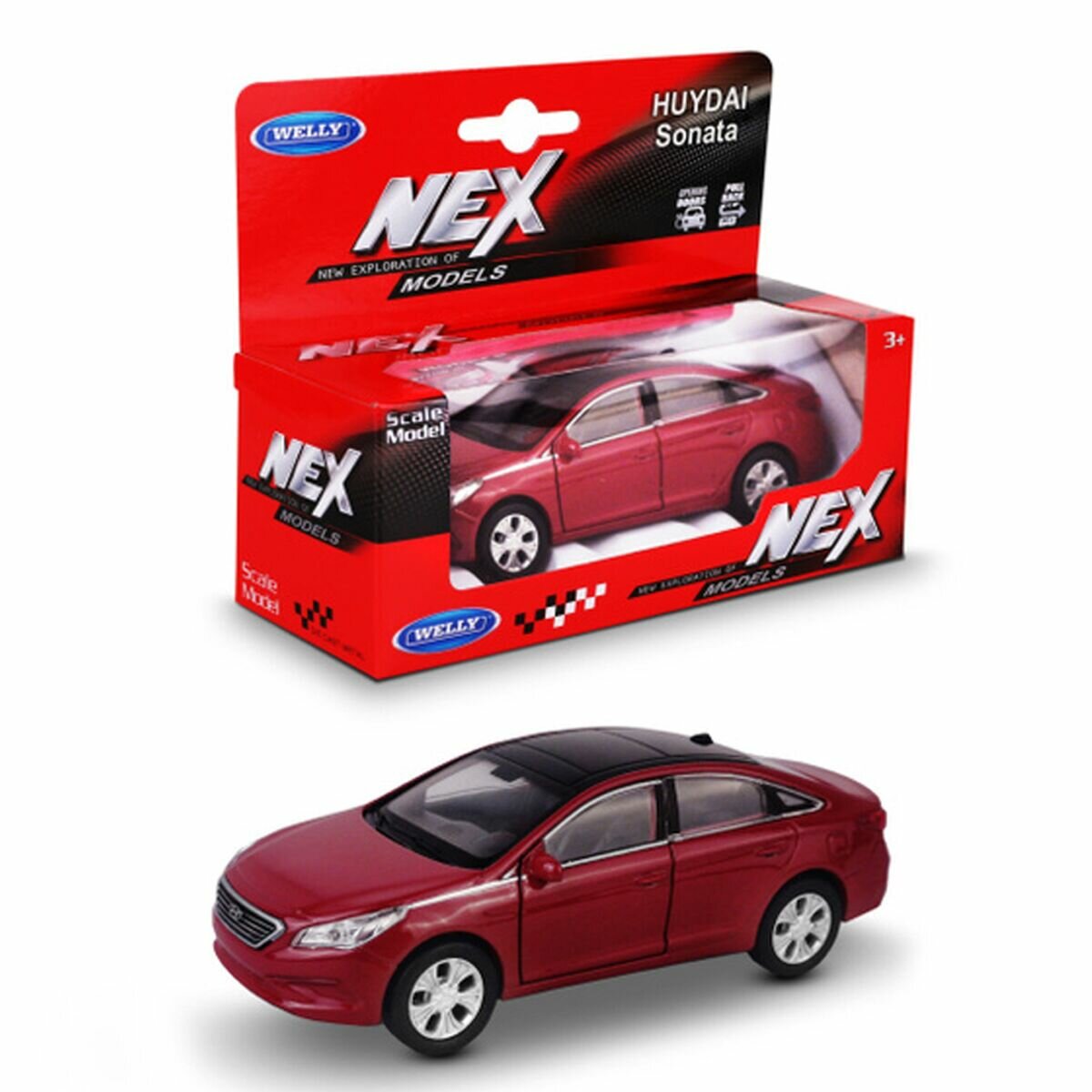 Машинка Welly 1:38 HYUNDAI SONATA цвета в ассортименте - фото №5