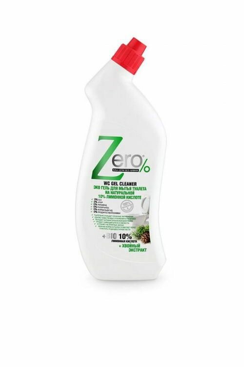 Zero Гель для мытья туалета Лимон, 750 мл