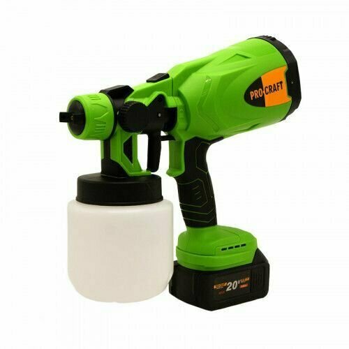Аккумуляторный краскопульт Procraft PSE20без АКБ и ЗУ 3990₽